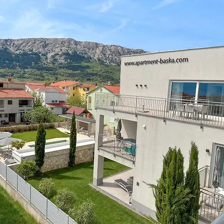 Apartment Baska, Exklusive Mit Poolarea In Baska, Krk - Kroatien *