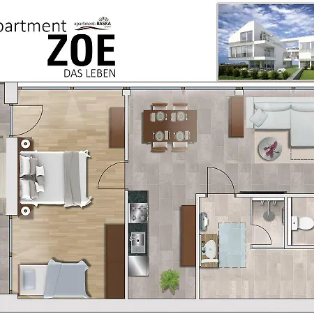Apartment Baska, Exklusive Mit Poolarea In Baska, Krk - Kroatien Baška