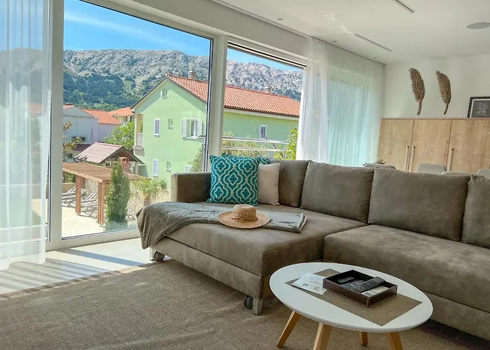 Baska, Exklusive Mit Poolarea In Baska, Krk - Kroatien Apartamento