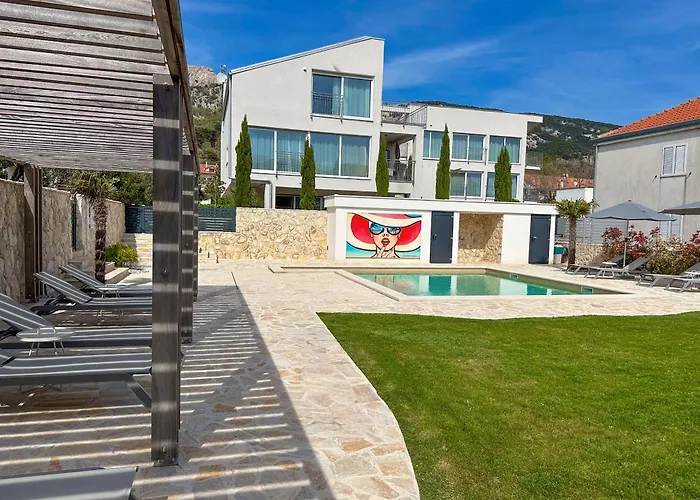 Baska, Exklusive Mit Poolarea In Baska, Krk - Kroatien